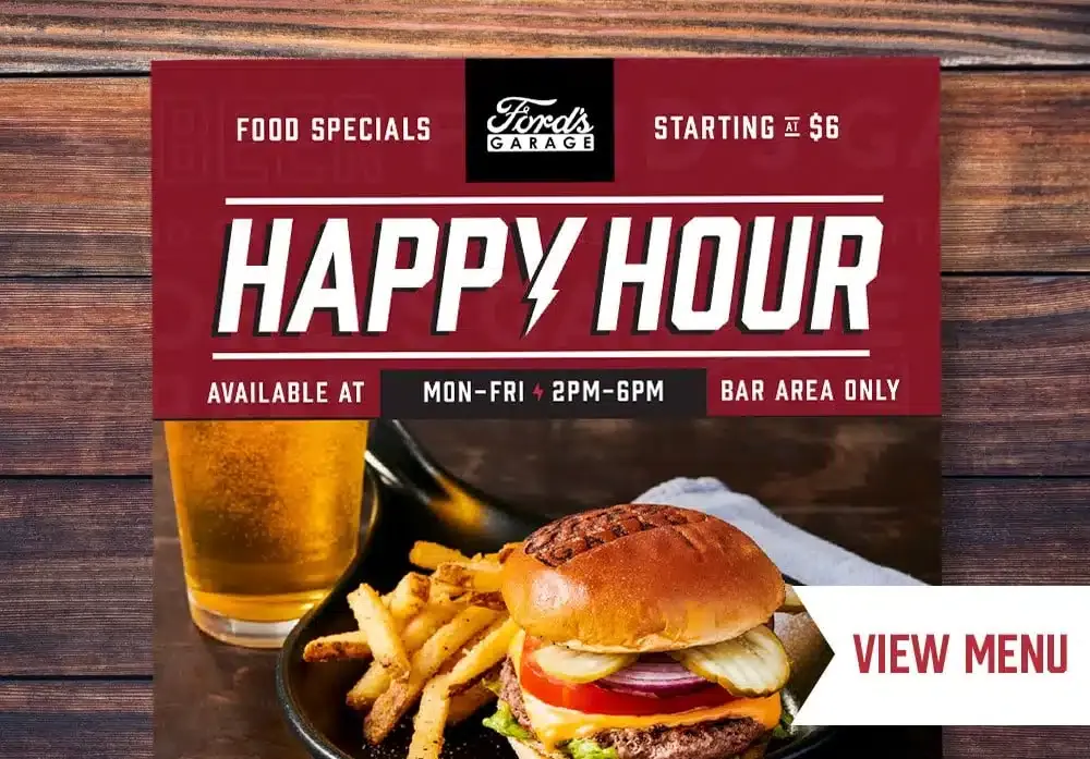 happy hour advertisement
