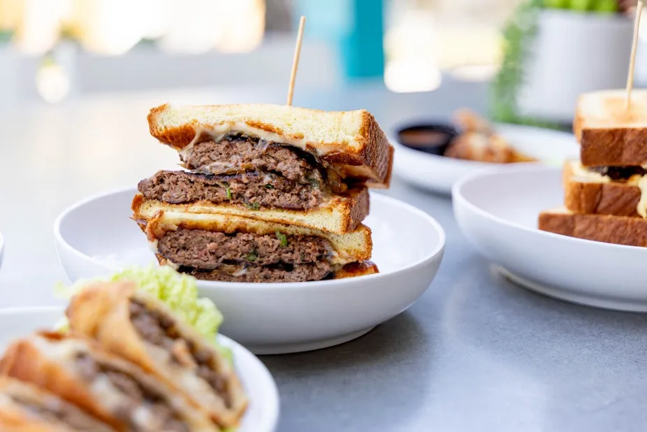 WAGYU WEDNESDAYS /
 $5 off Wagyu smash sandos
 / $5 off Wagyu smash tacos & bao
 / $5 off Wagyu smash Eggrolls
 / $5 off Wagyu Sichuan Shumai
 / $5 off Wagyu pad krapow