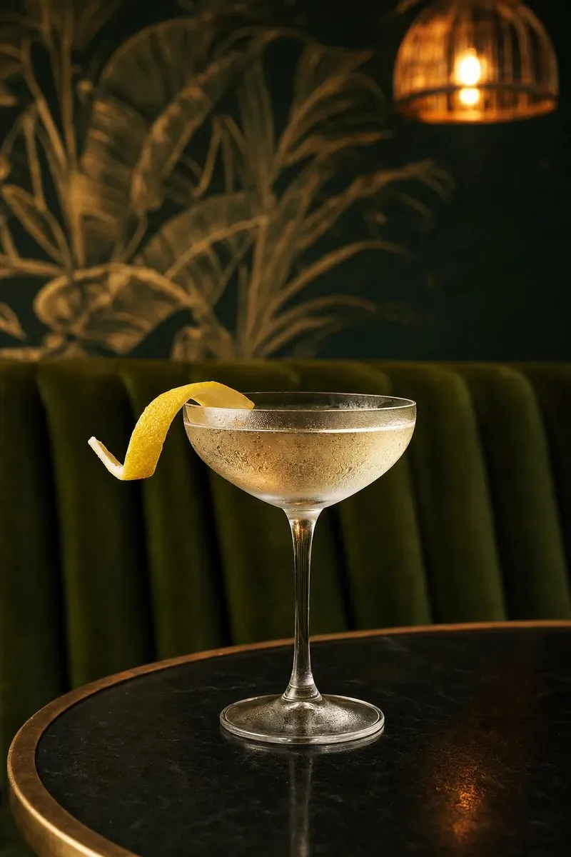 Bésame, Mr. Bond, a martini at Spanglish Martini Bar in Wynwood, Miami